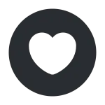 Heart Circle SVG Icon